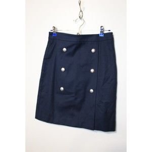 Talbot's Navy 4P Petite Nautical Pencil Skirt